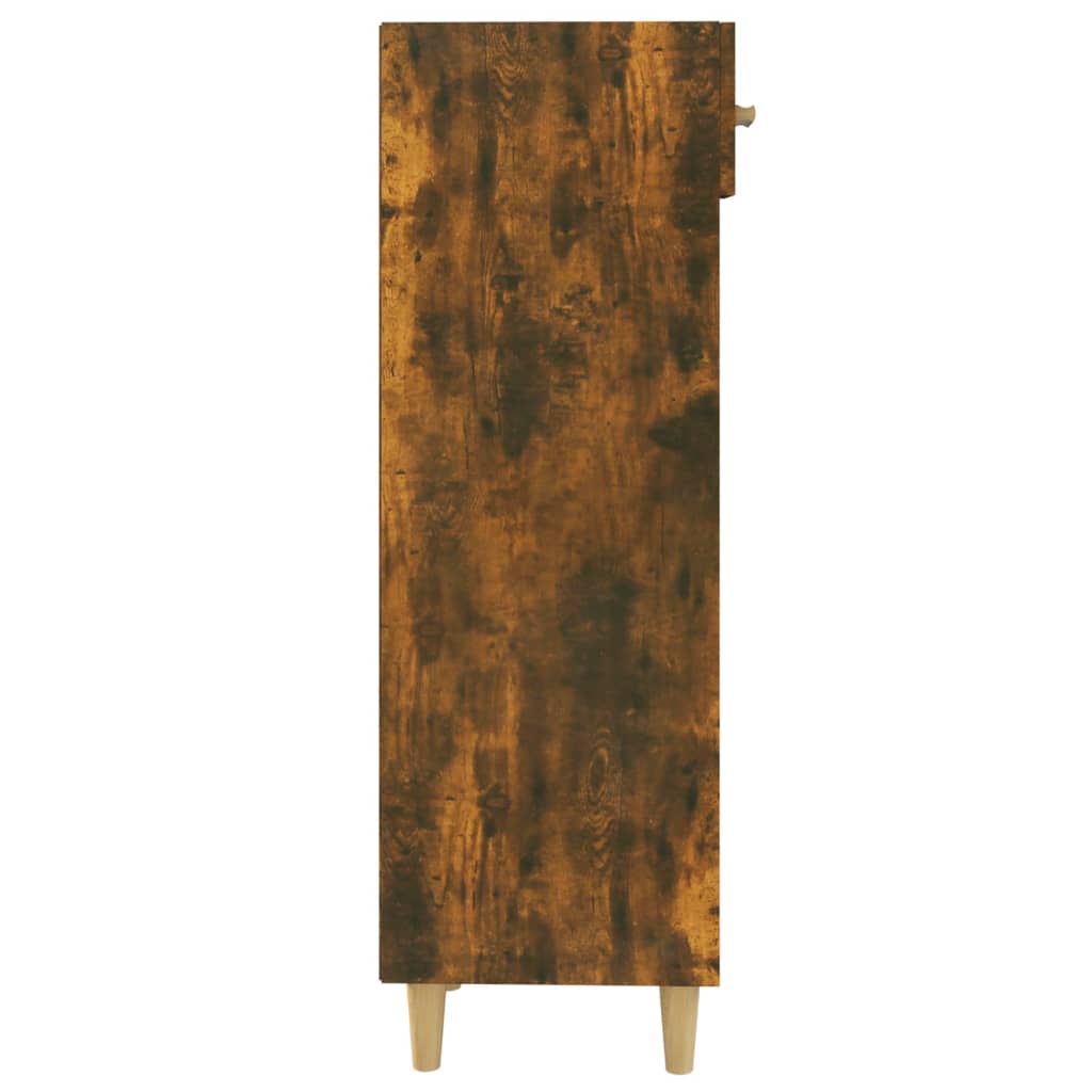 vidaXL füstös tölgy színű szerelt fa cipősszekrény 30 x 35 x 105 cm