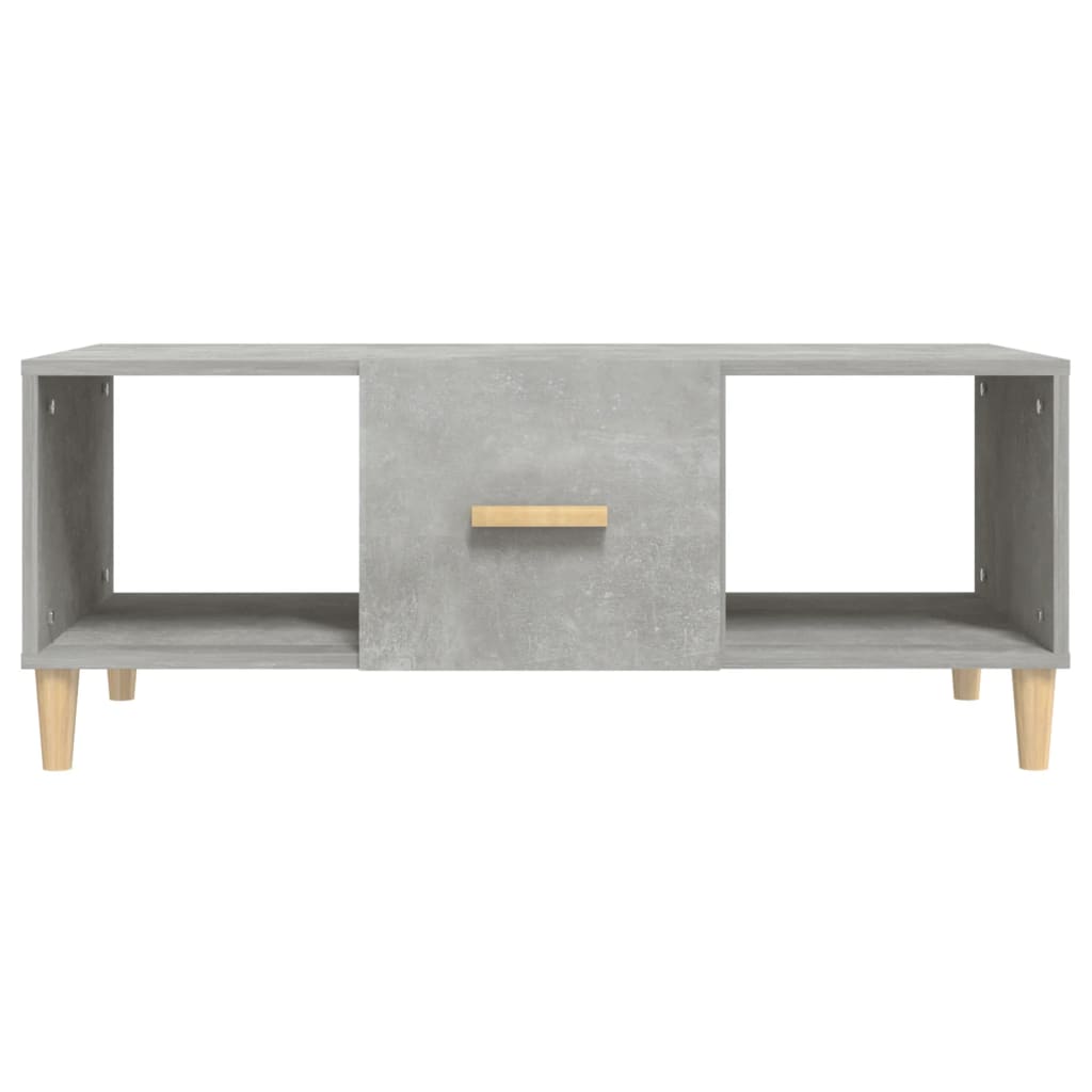 vidaXL betonszürke szerelt fa dohányzóasztal 102 x 50 x 40 cm
