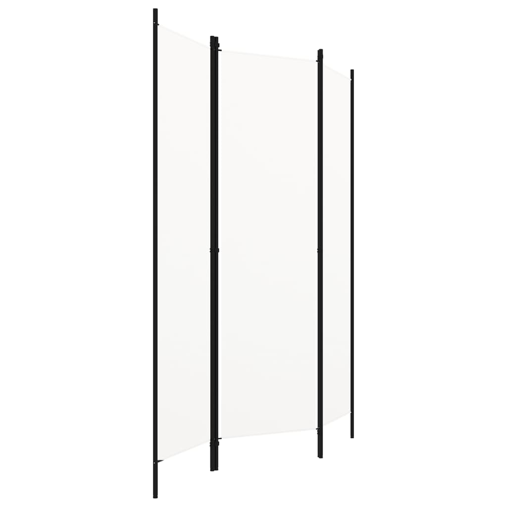 vidaXL fehér 3 paneles paraván 150 x 180 cm