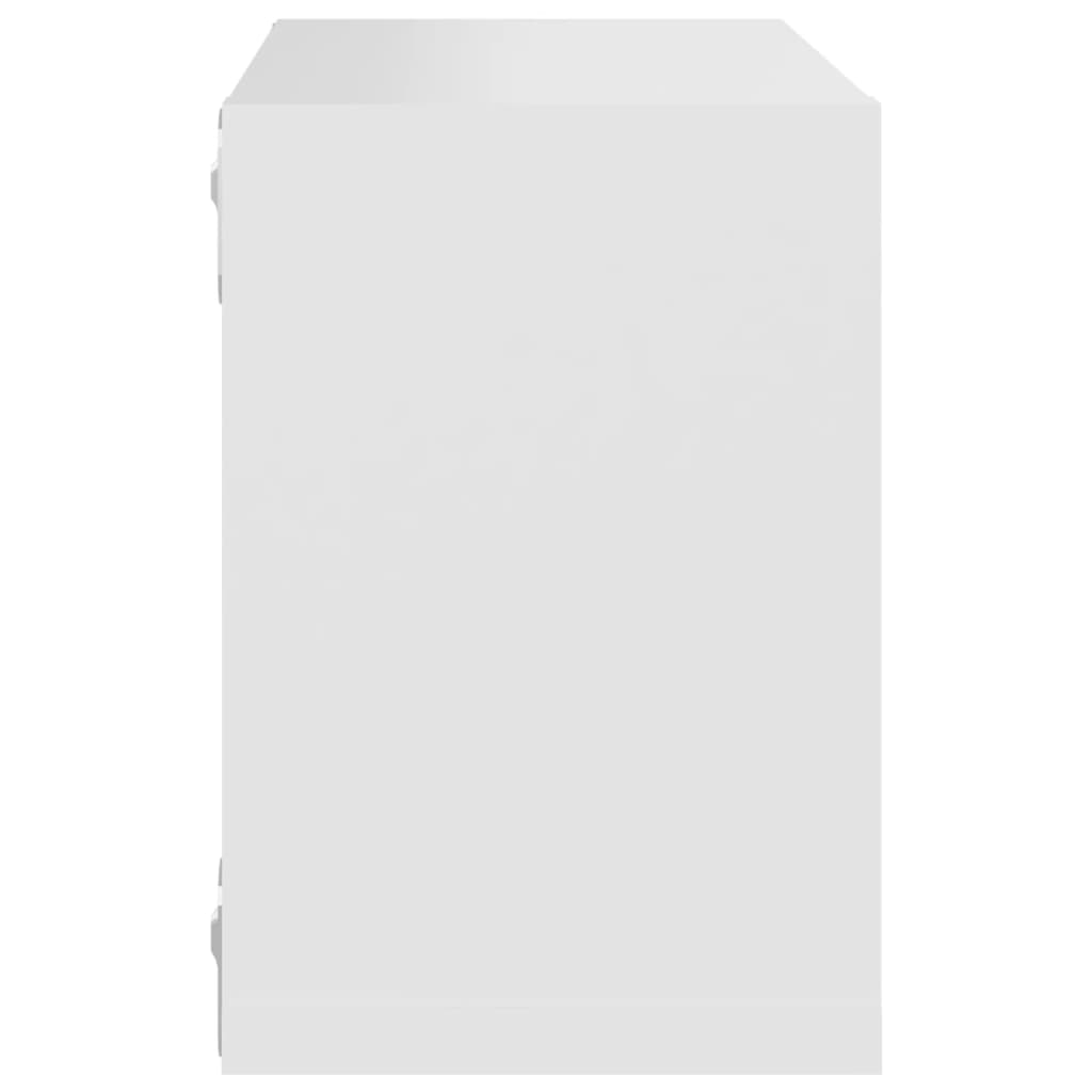 vidaXL 6 db fehér forgácslap fali kockapolc 22 x 15 x 22 cm