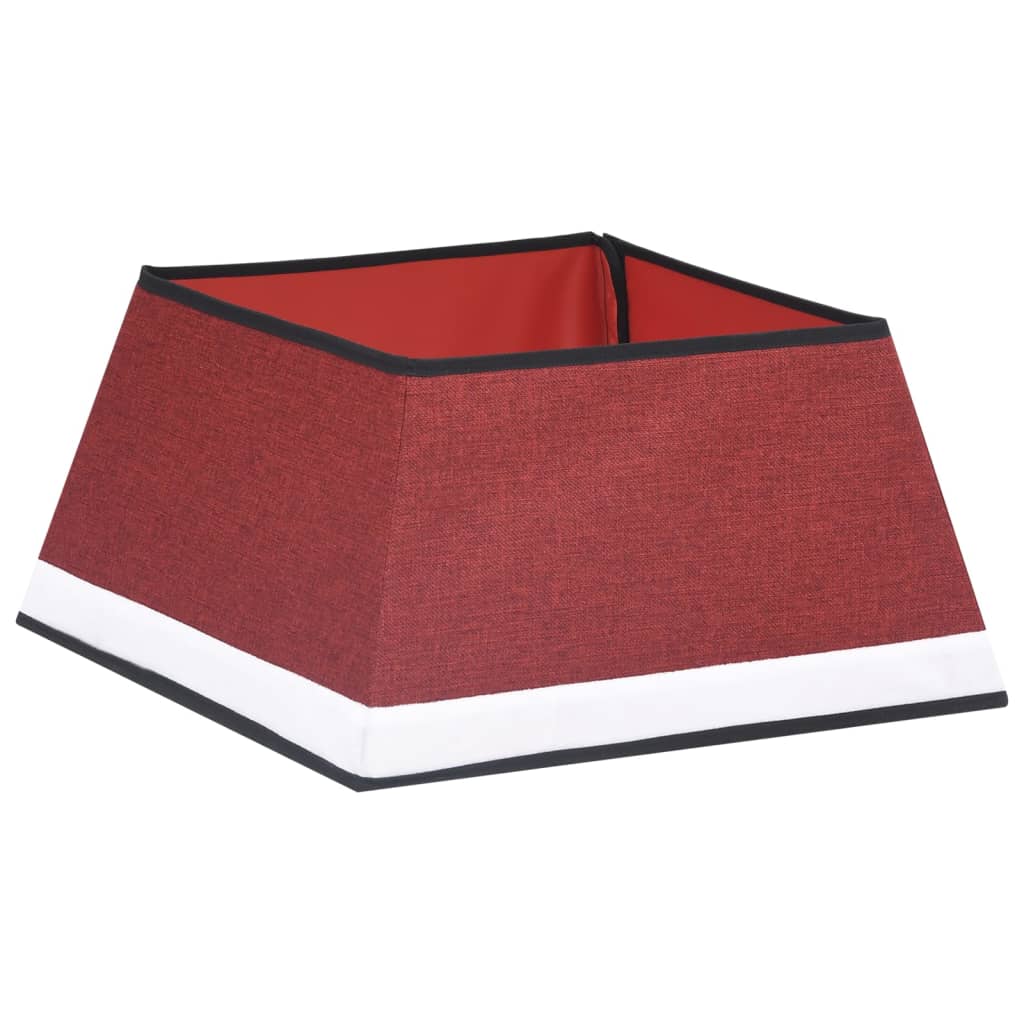vidaXL piros-fehér karácsonyfatalp-takaró 48 x 48 x 25 cm