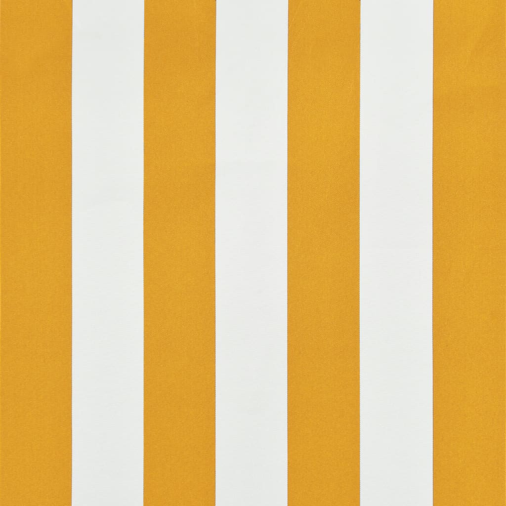 vidaXL feltekerhető sárga és fehér napellenző 300 x 150 cm