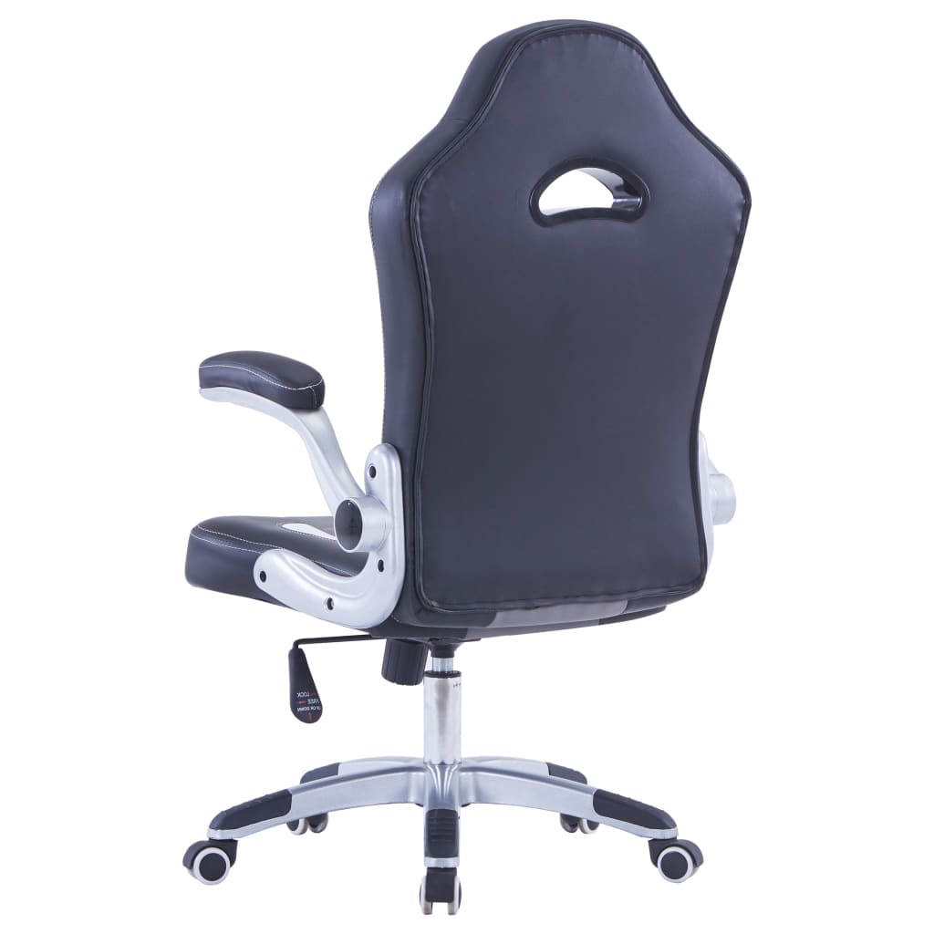 vidaXL fekete műbőr gamer szék