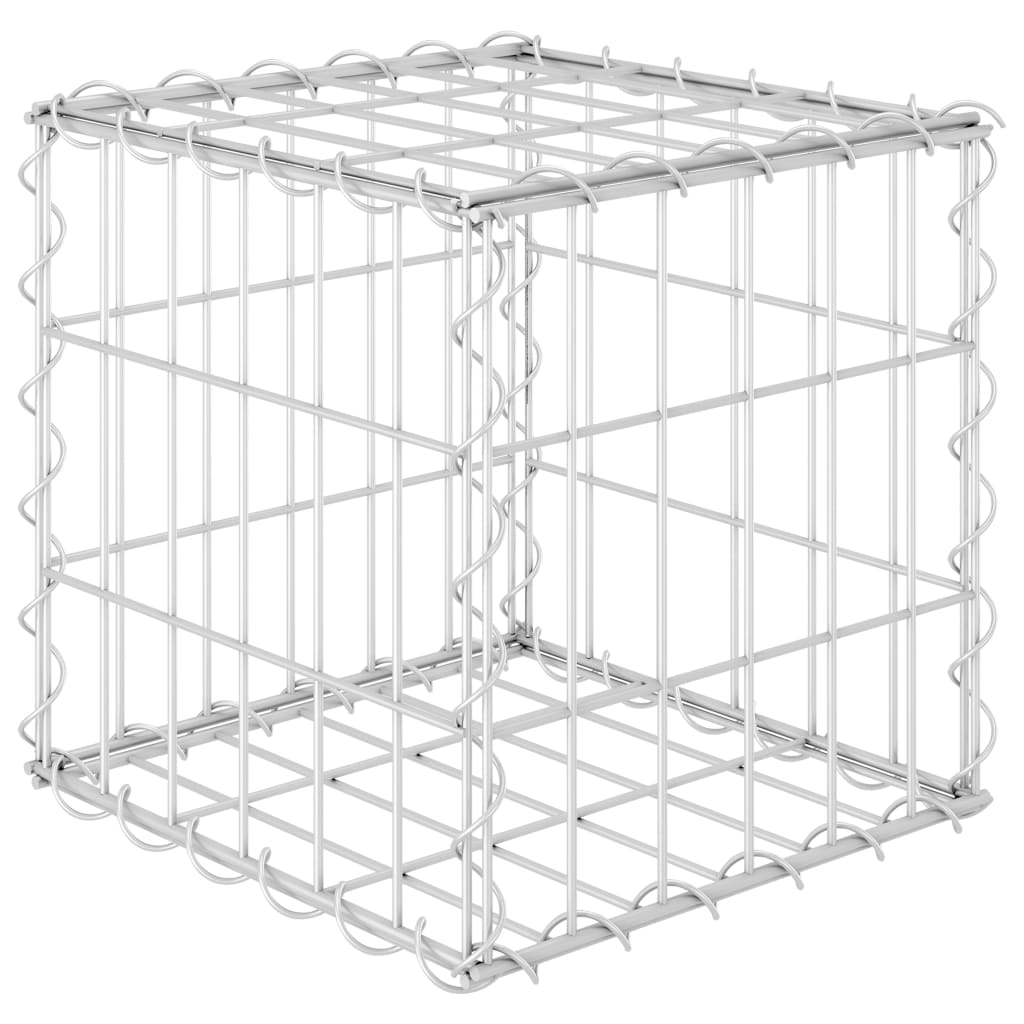 vidaXL kocka alakú acélhuzal gabion magaságyás 30 x 30 x 30 cm