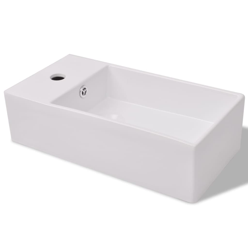 vidaXL 3 darabos fürdőszobabútor és mosdókagyló szett bézs