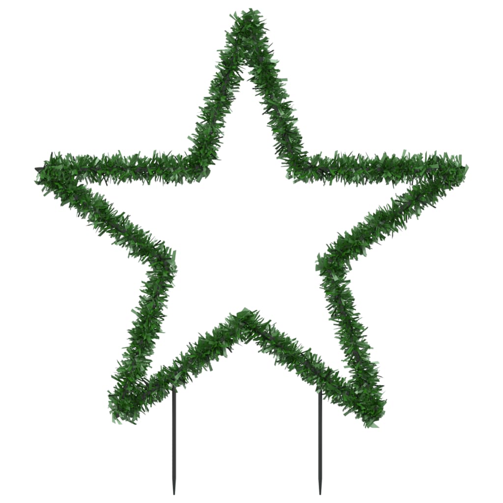 vidaXL karácsonyi csillag fénydekoráció cövekekkel 80 LED 60 cm