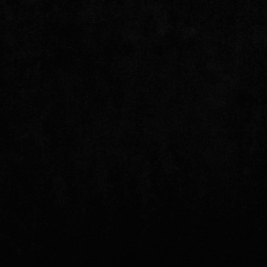 vidaXL fekete bársony kutyaágy 90 x 53 x 30 cm