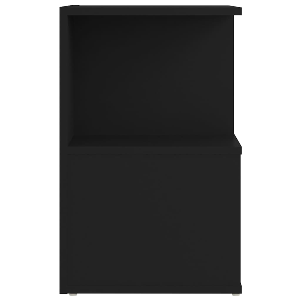 vidaXL fekete forgácslap éjjeliszekrény 35 x 35 x 55 cm