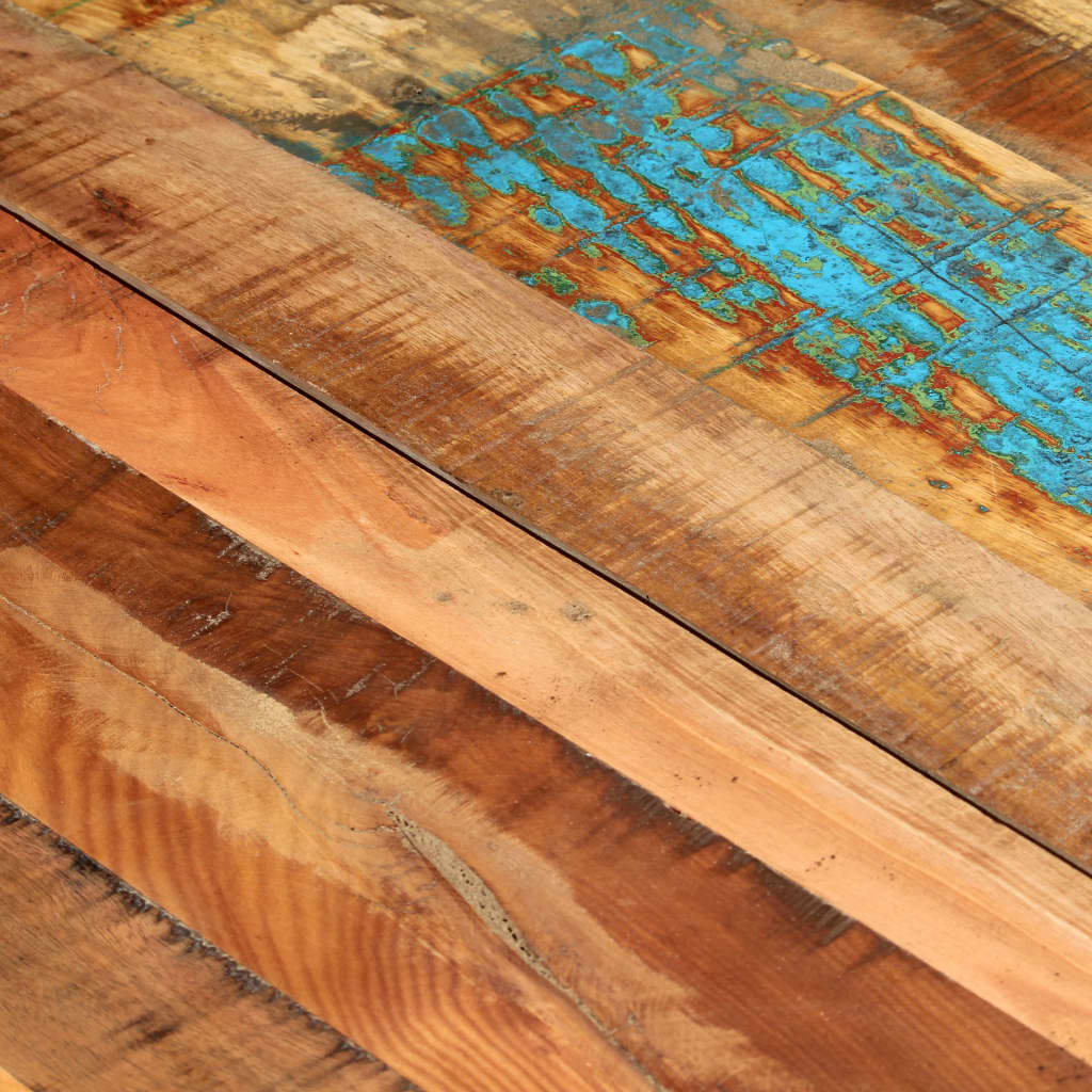 vidaXL tömör újrahasznosított fa étkezőasztal 118 x 60 x 76 cm