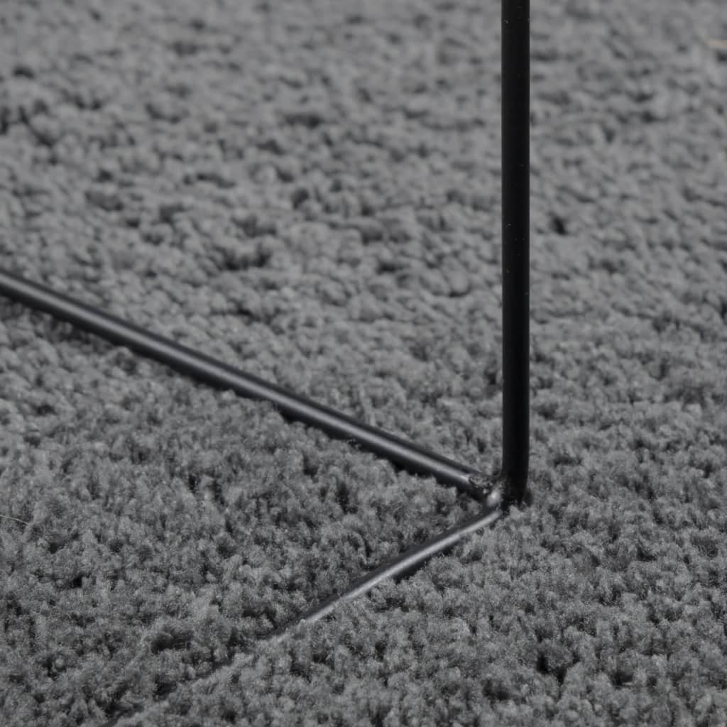 vidaXL OVIEDO antracitszürke rövid szálú szőnyeg 60 x 110 cm