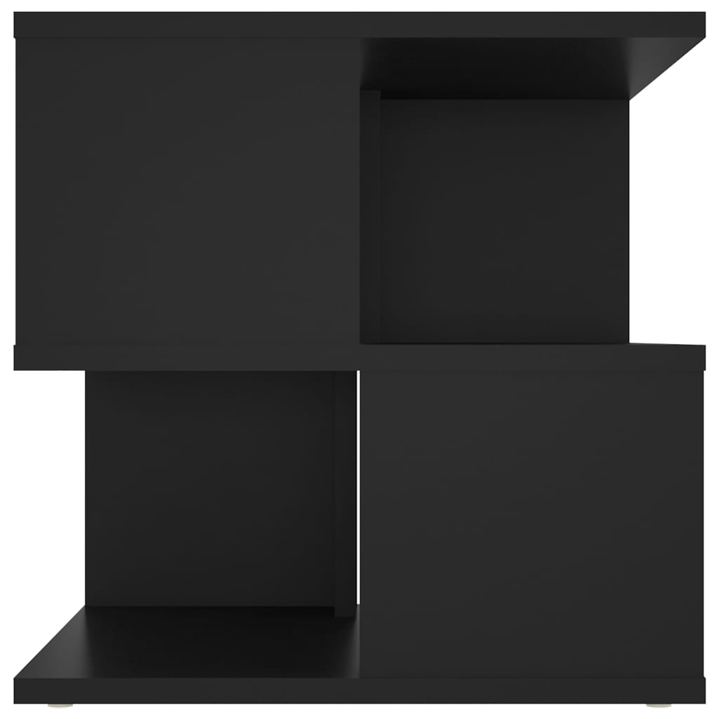 vidaXL fekete forgácslap kisasztal 40 x 40 x 40 cm