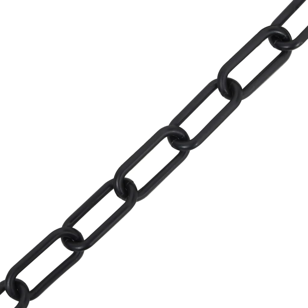 vidaXL fekete műanyag figyelmeztető lánc 100 m Ø6 mm