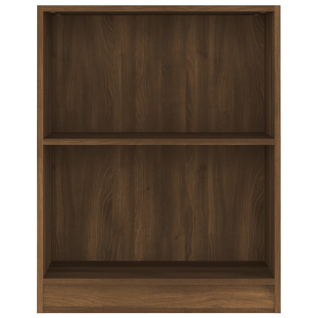 vidaXL barna tölgyszínű szerelt fa könyvespolc 60 x 24 x 76 cm