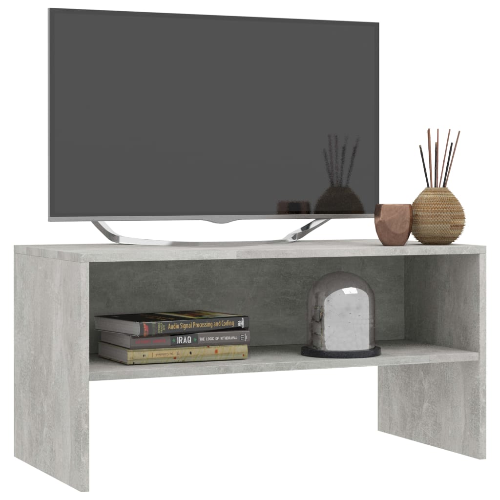 vidaXL betonszürke forgácslap TV-szekrény 80 x 40 x 40 cm