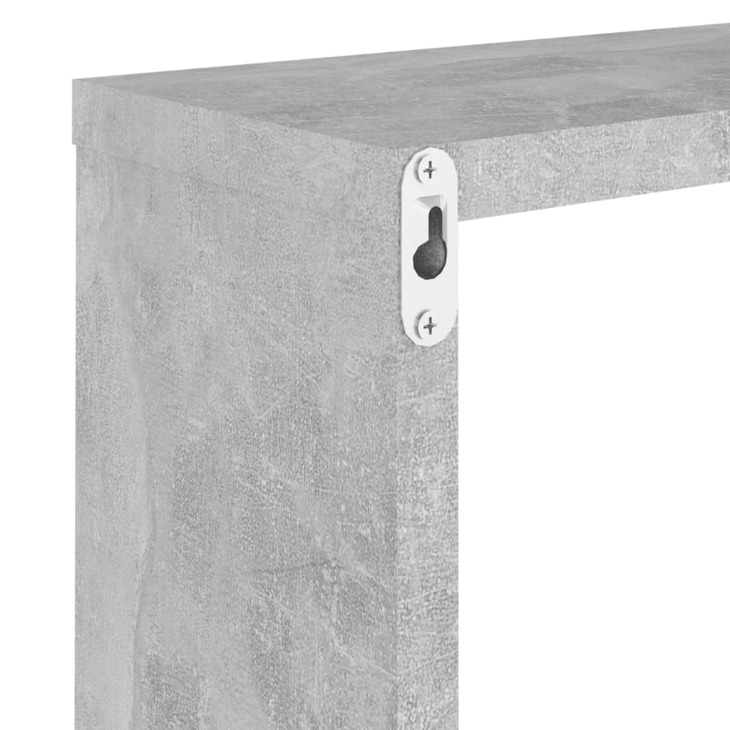 vidaXL 6 db betonszürke fali kockapolc 30 x 15 x 30 cm