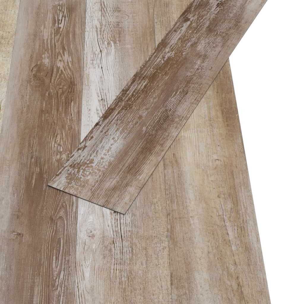 vidaXL koptatott fa nem öntapadó PVC padlóburkoló lapok 2 mm 5,26 m²