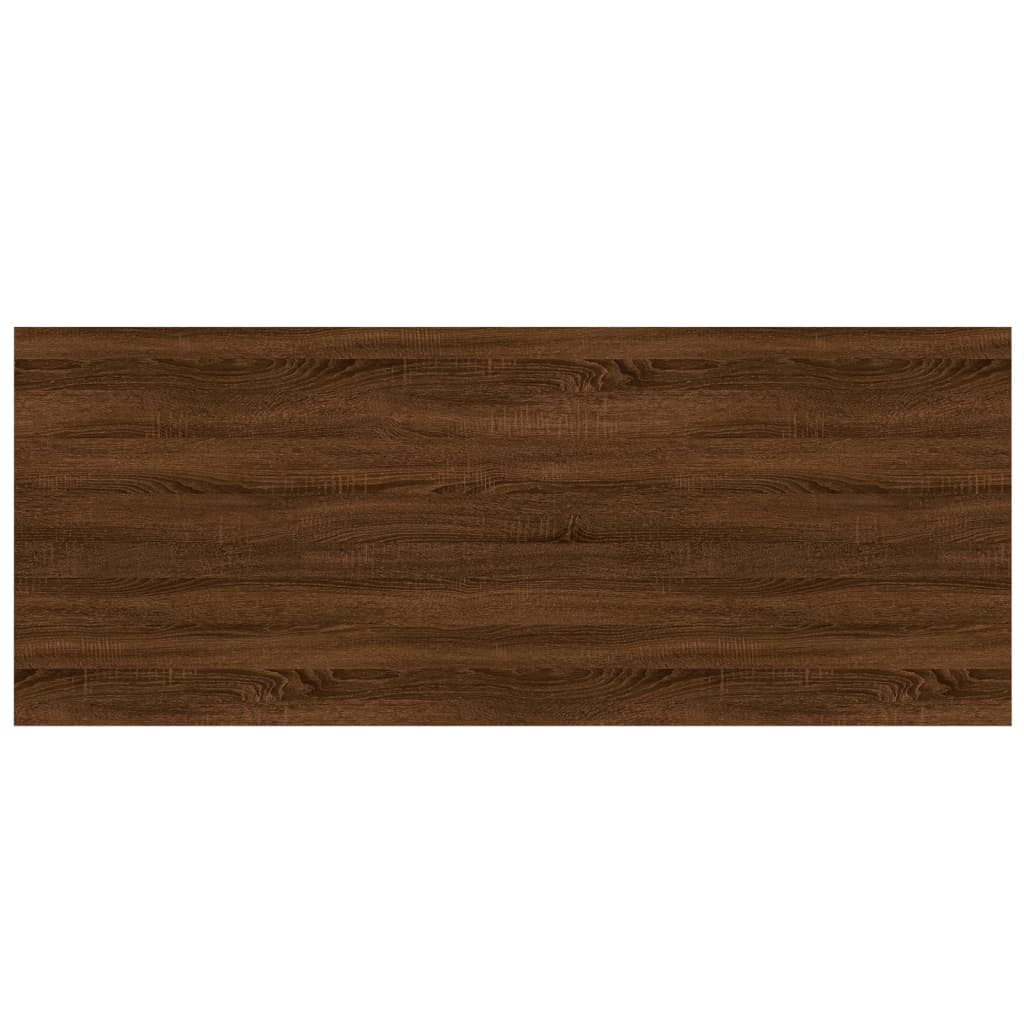 vidaXL 4 db barna tölgy színű szerelt fa fali polc 100 x 40 x 1,5 cm