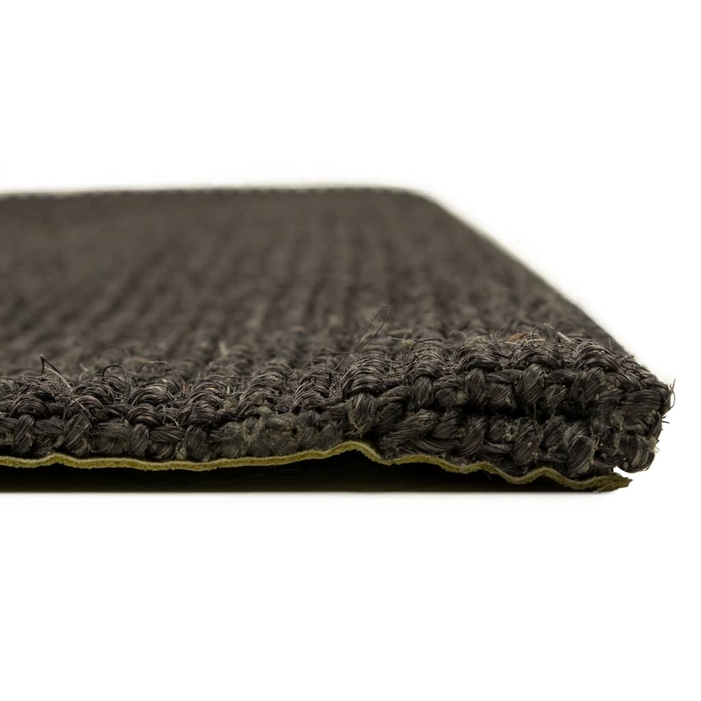 vidaXL fekete természetes szizálszőnyeg 80x300 cm