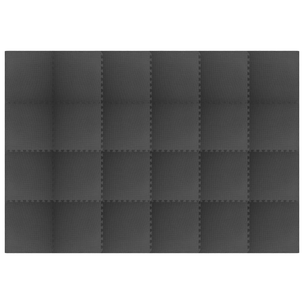 vidaXL 24 db fekete EVA habszivacs padlószőnyeg 8,64 ㎡