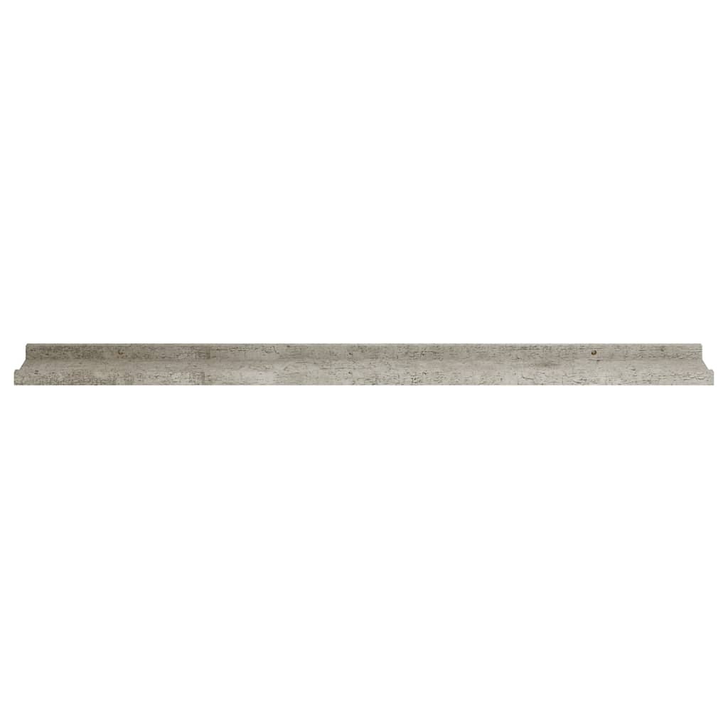 vidaXL 2 db betonszürke fali polc 100 x 9 x 3 cm