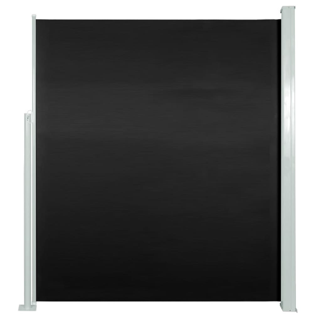vidaXL fekete behúzható oldalsó terasz napellenző 160 x 300 cm