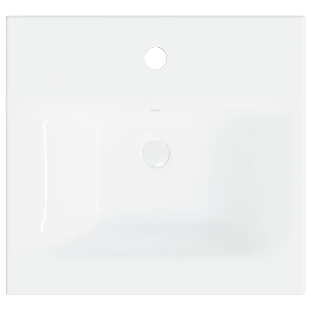 vidaXL fehér kerámia beépíthető mosdókagyló csapteleppel 42x39x18 cm