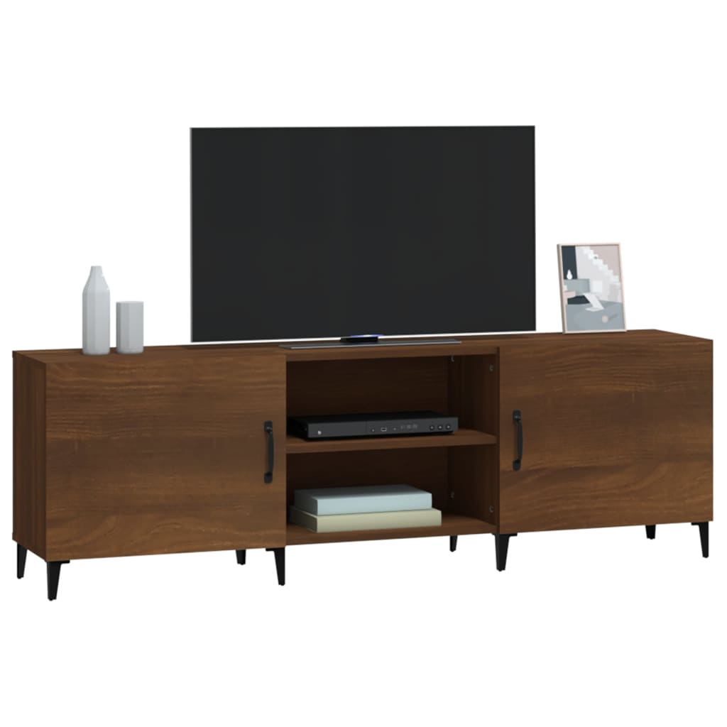 vidaXL barna tölgy színű szerelt fa TV-szekrény 150 x 30 x 50 cm