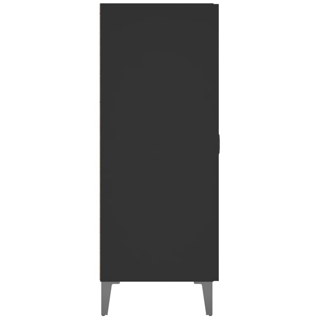 vidaXL fekete szerelt fa tálalószekrény 69,5 x 34 x 90 cm