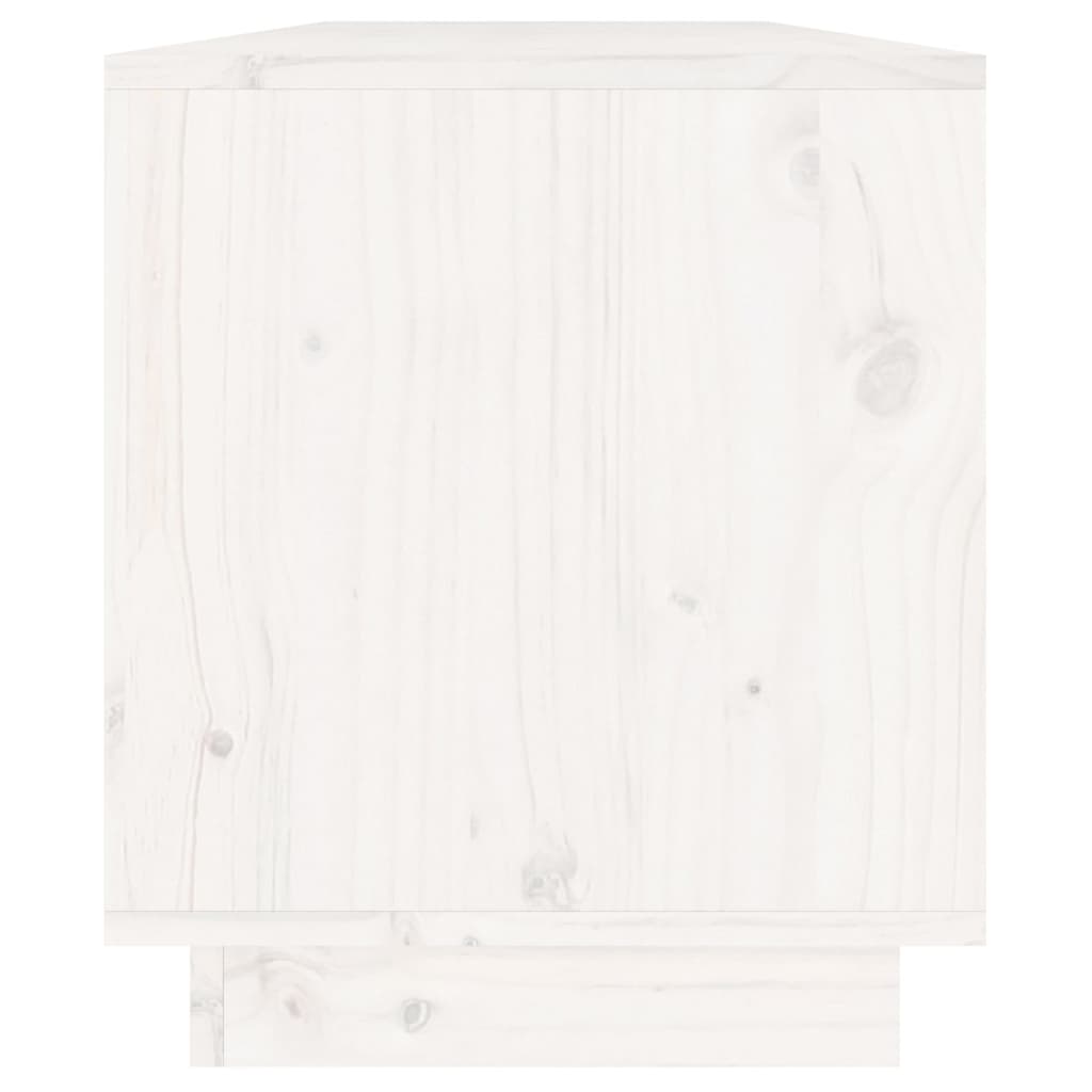 vidaXL fehér tömör fenyőfa TV-szekrény 110,5 x 34 x 40 cm