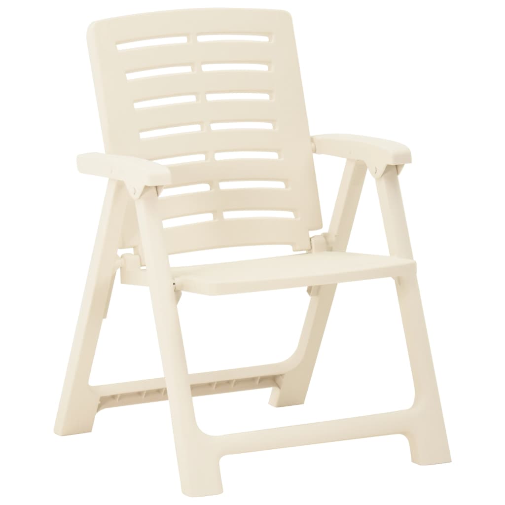 vidaXL 4 db fehér műanyag kerti szék