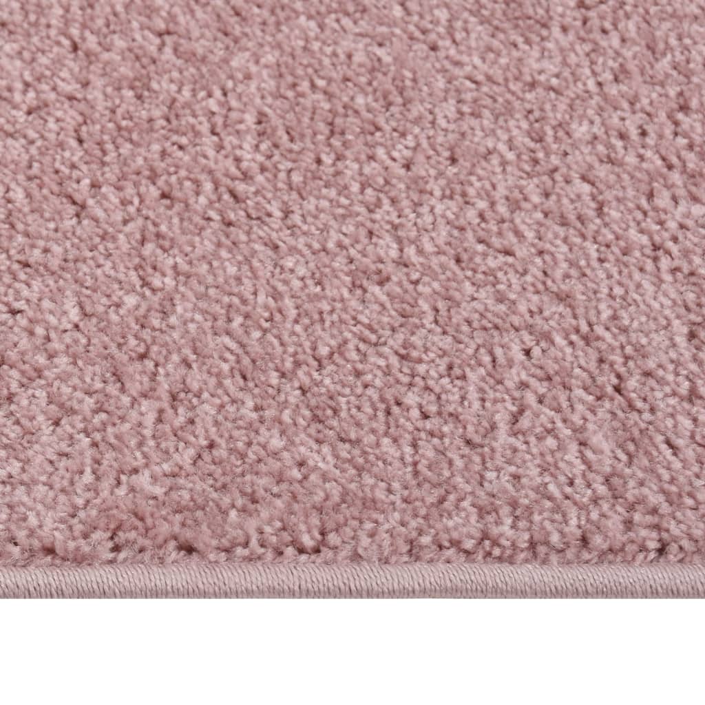vidaXL rózsaszín rövid szálú szőnyeg 160 x 230 cm