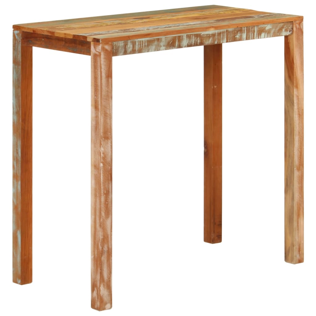 vidaXL tömör újrahasznosított fa bárasztal 112 x 55 x 108 cm