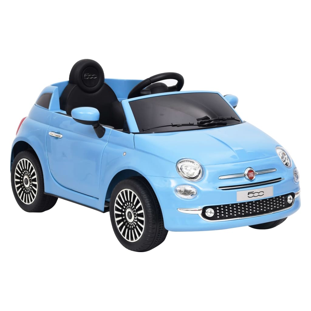 vidaXL kék elektromos gyerek autó Fiat 500