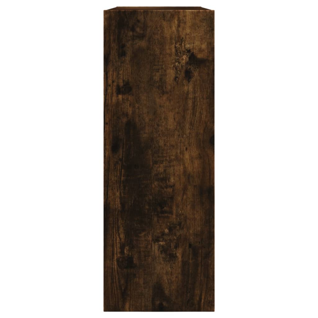vidaXL füstös tölgyszínű szerelt fa cipőszekrény 80 x 21 x 57 cm