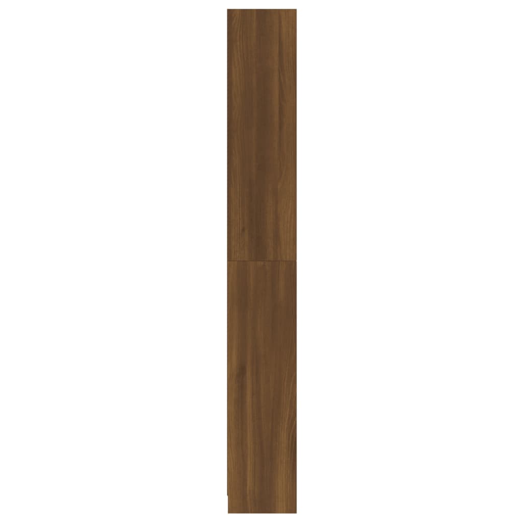 vidaXL 5 szintes barna tölgyszínű fa könyvszekrény 80 x 24 x 175 cm