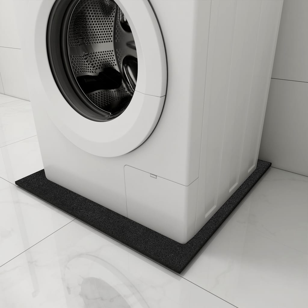 vidaXL fekete rezgéscsillapító mosógépszőnyeg 60 x 60 x 1 cm