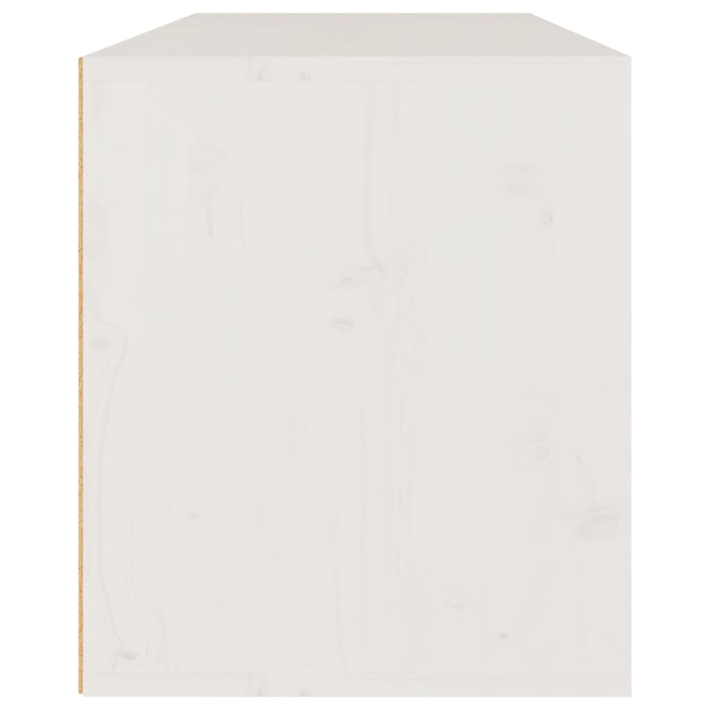 vidaXL fehér tömör fenyőfa faliszekrény 80 x 30 x 35 cm
