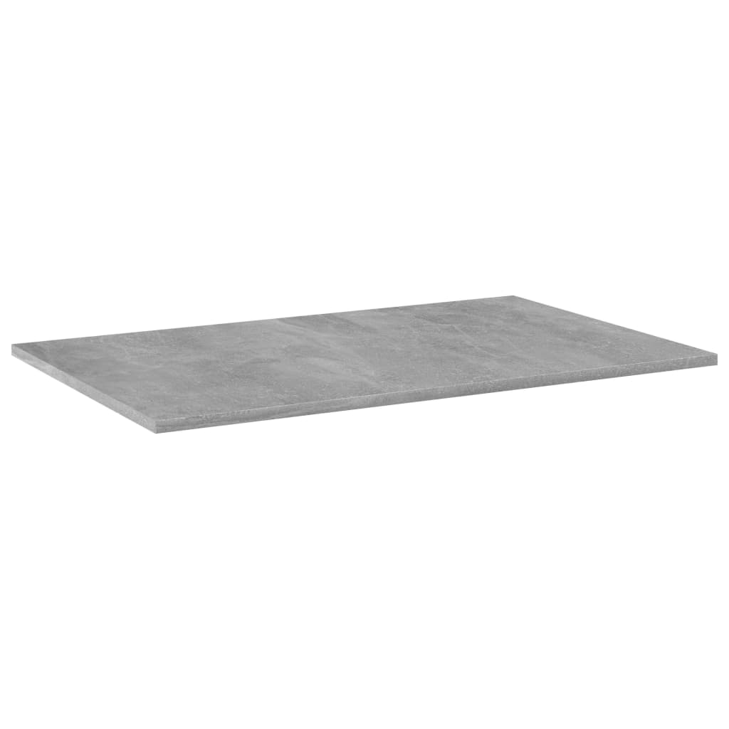 vidaXL 4 db betonszürke forgácslap könyvespolc lap 80 x 50 x 1,5 cm