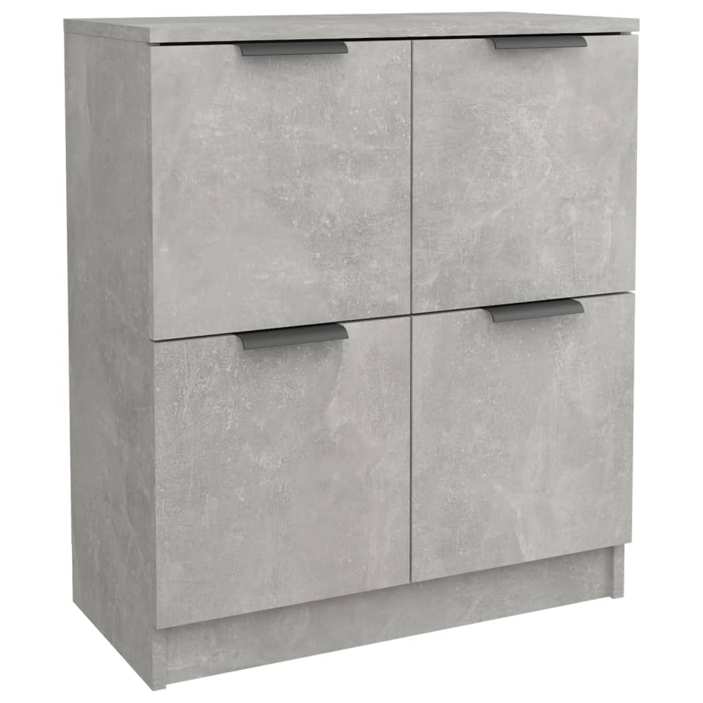 vidaXL betonszürke szerelt fa tálalóasztal 60 x 30 x 70 cm
