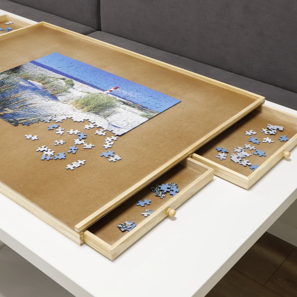 HI fa puzzleasztal 4 fiókkal 76 x 57 x 4,5 cm