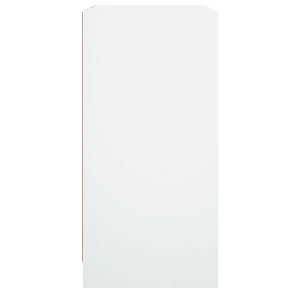 vidaXL fehér kisszekrény üvegajtókkal 68 x 37 x 75,5 cm