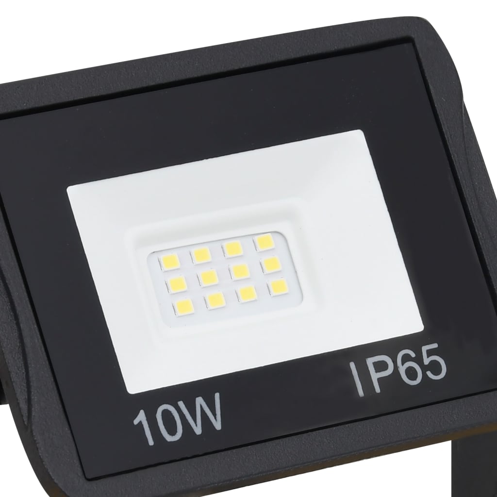 vidaXL meleg fehér fényű fogantyúval ellátott LED-es reflektor 2x10 W