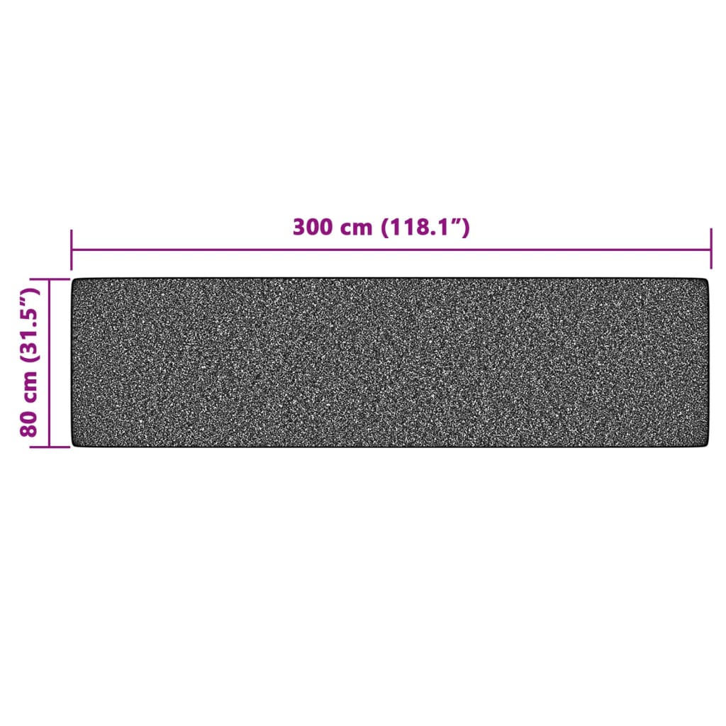 vidaXL többszínű bel-/kültéri csúszásgátló rövidszálú szőnyeg 80x300cm