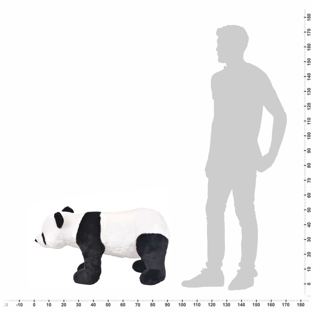 vidaXL fekete-fehér álló panda plüssjáték XXL