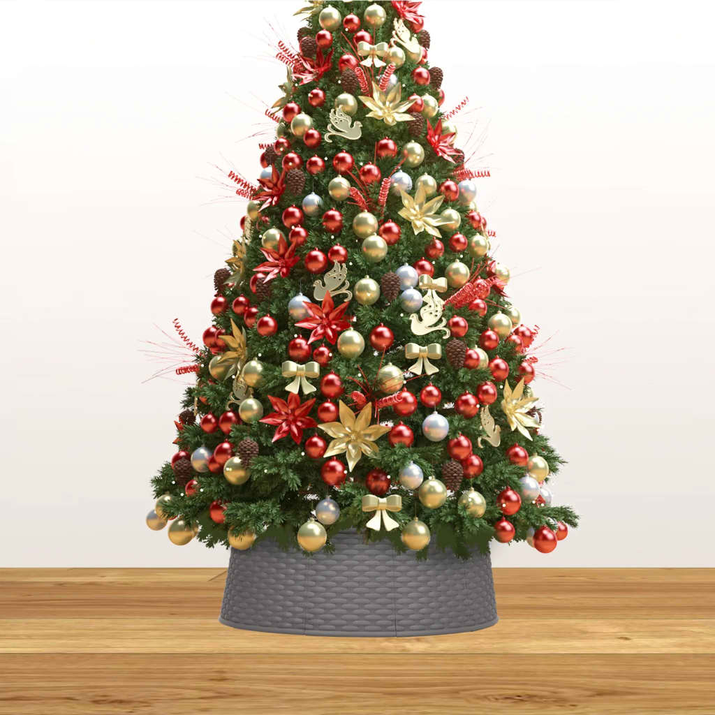 vidaXL barna karácsonyfatalp-takaró Ø54 x 19,5 cm