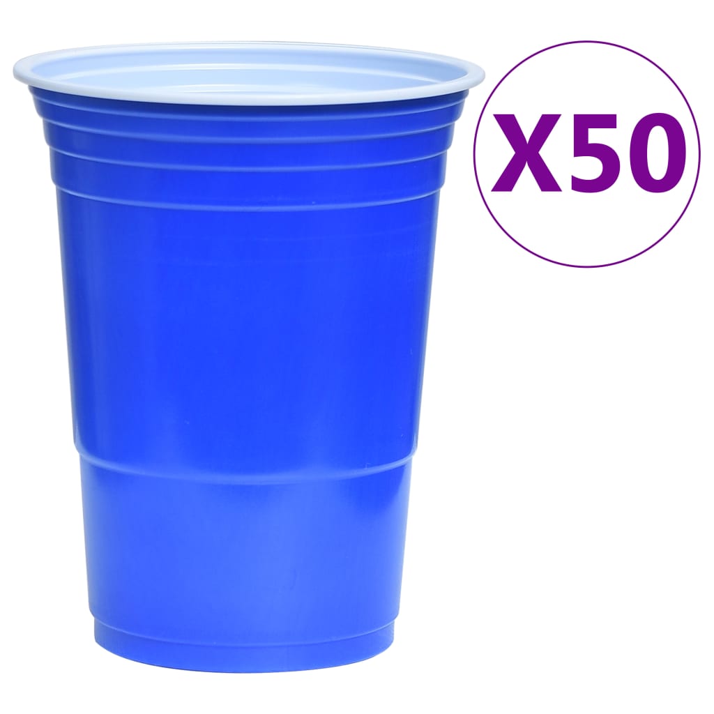 vidaXL műanyag sörpong-készlet 0,5 L