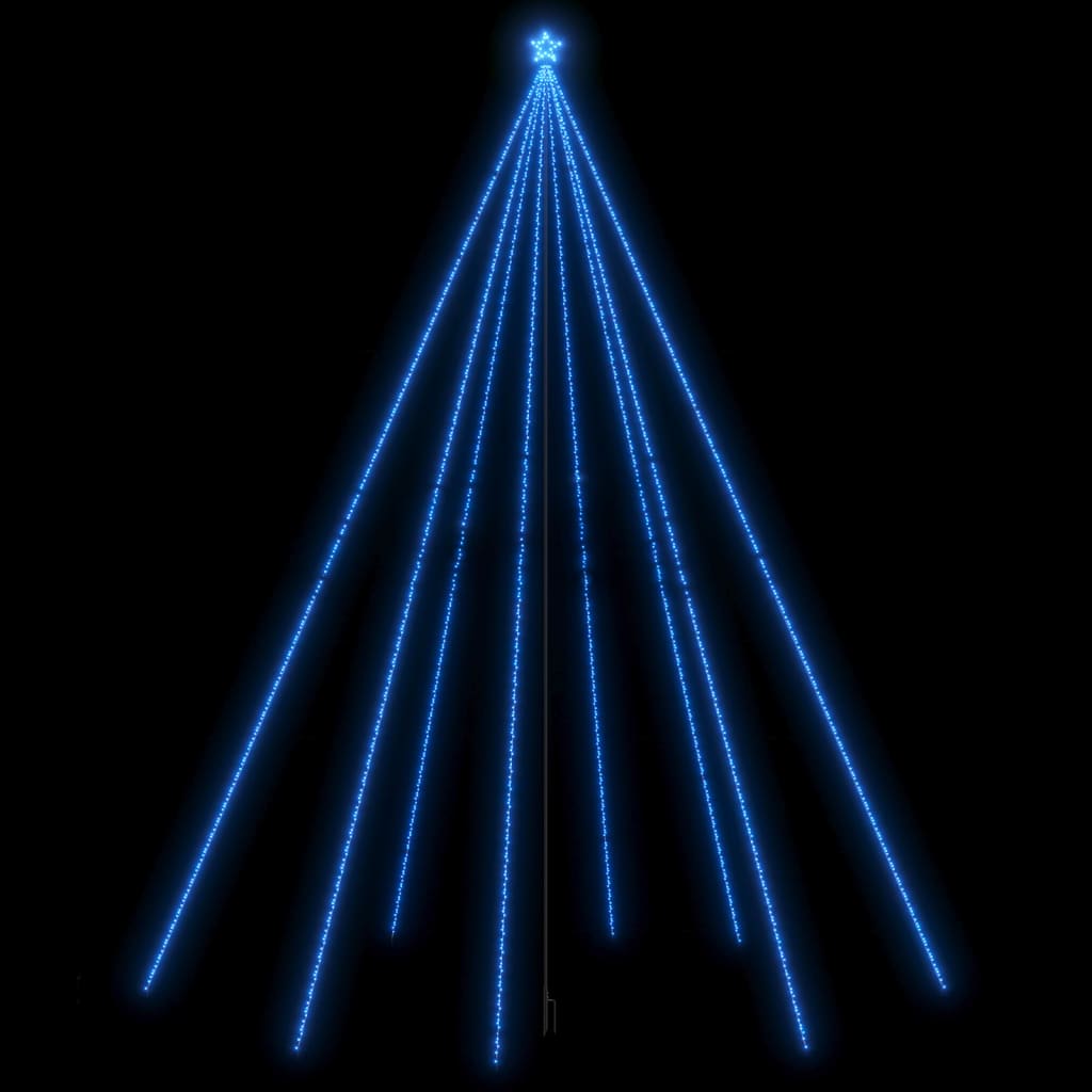 vidaXL kék bel- és kültéri karácsonyi égők 1300 LED-del 8 m