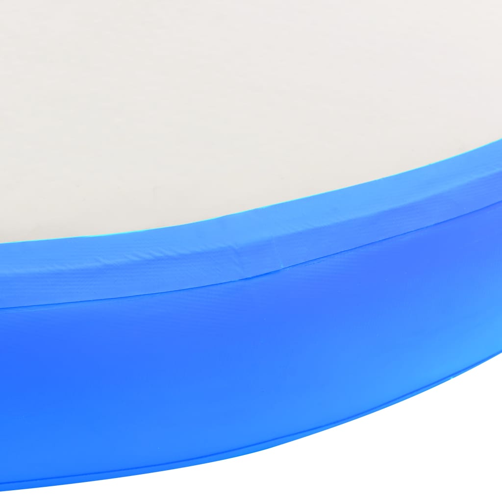 vidaXL kék PVC felfújható tornamatrac pumpával 100 x 100 x 20 cm