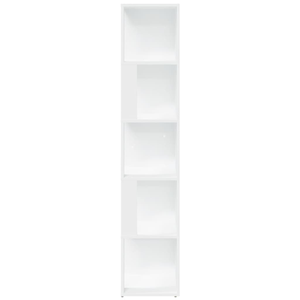 vidaXL fehér forgácslap sarokszekrény 33 x 33 x 164,5 cm