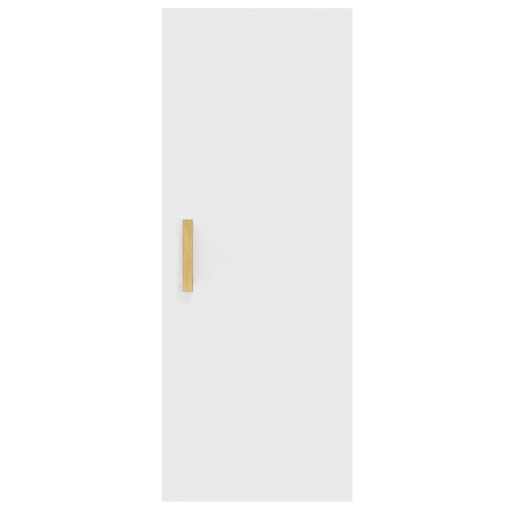 vidaXL fehér szerelt fa faliszekrény 34,5 x 34 x 90 cm